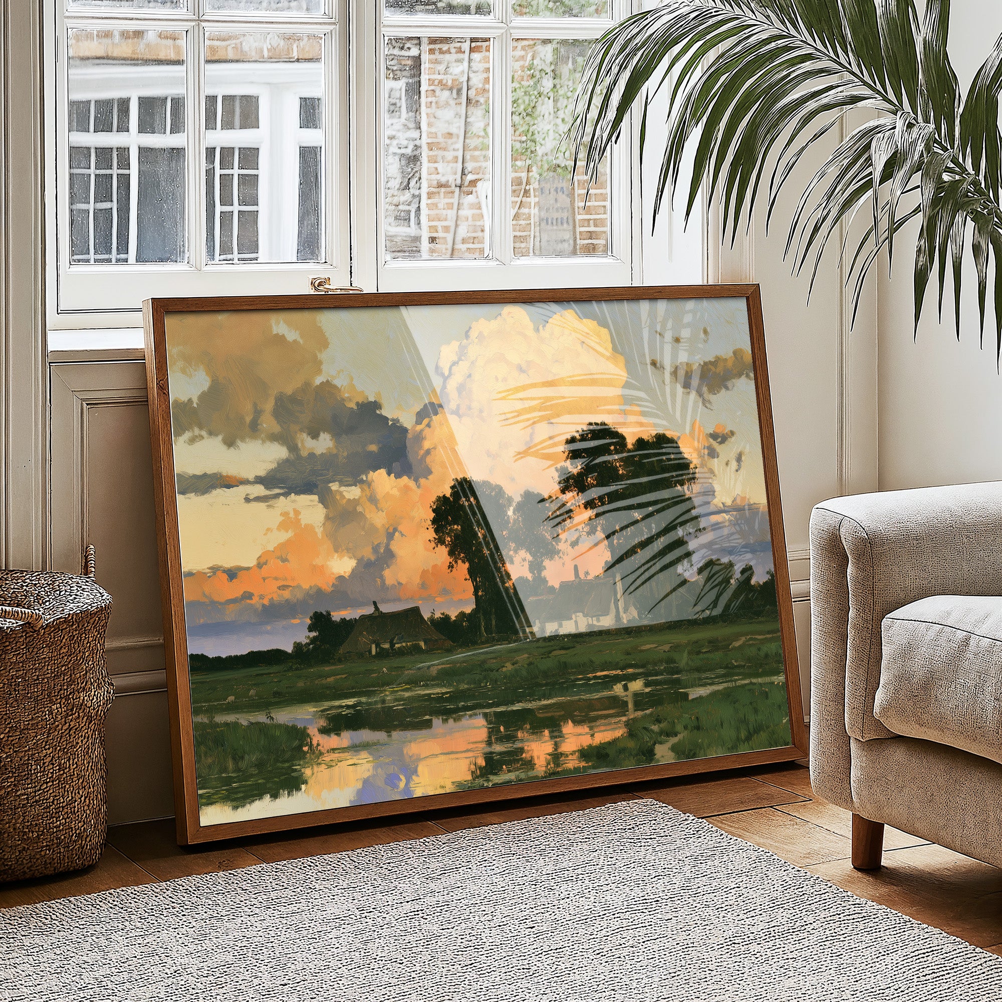 Cottage Under A Cathedral Cloud
