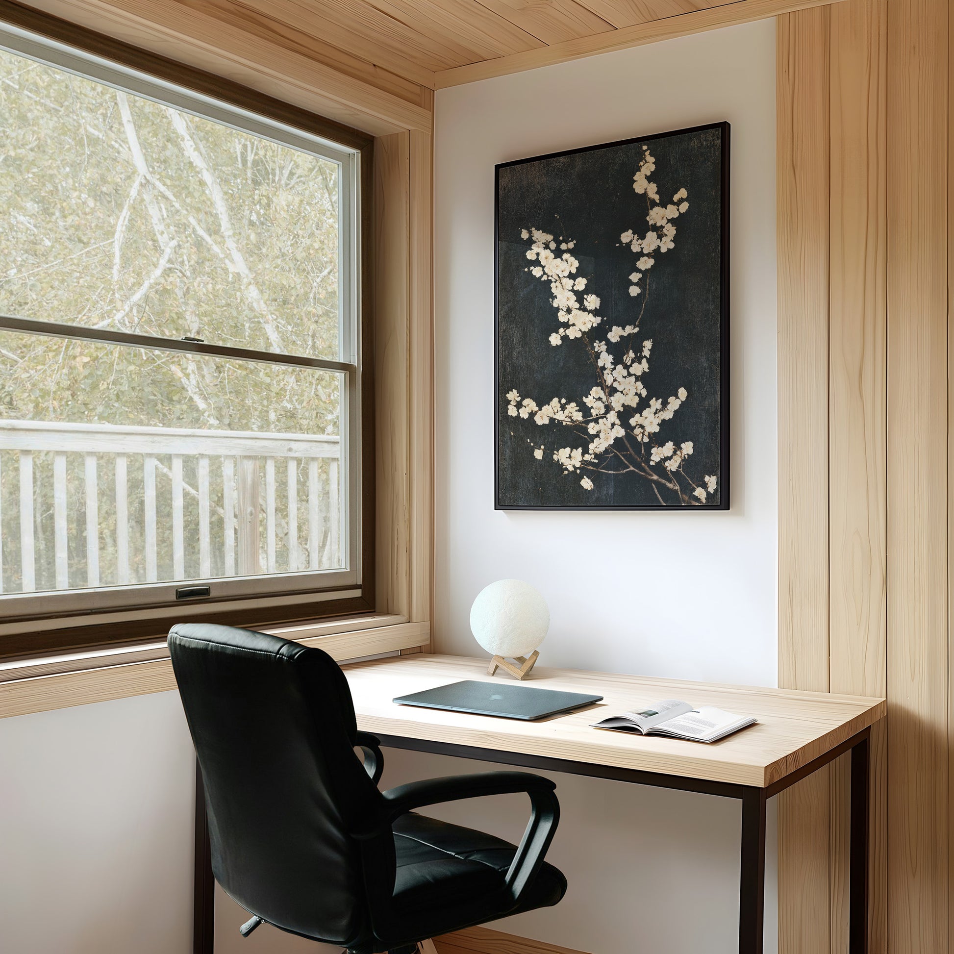 Blossoms on Aged Canvas
