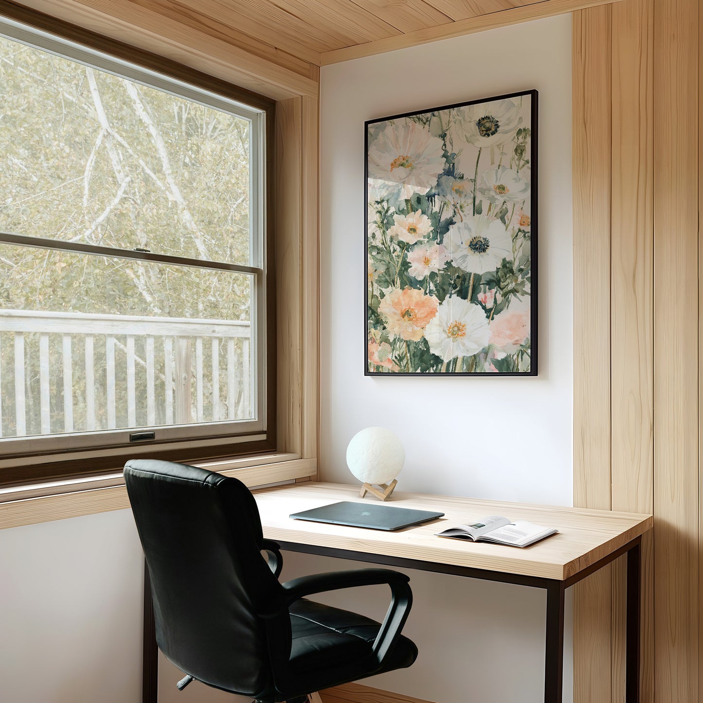 Anemones in Watercolor Bloom