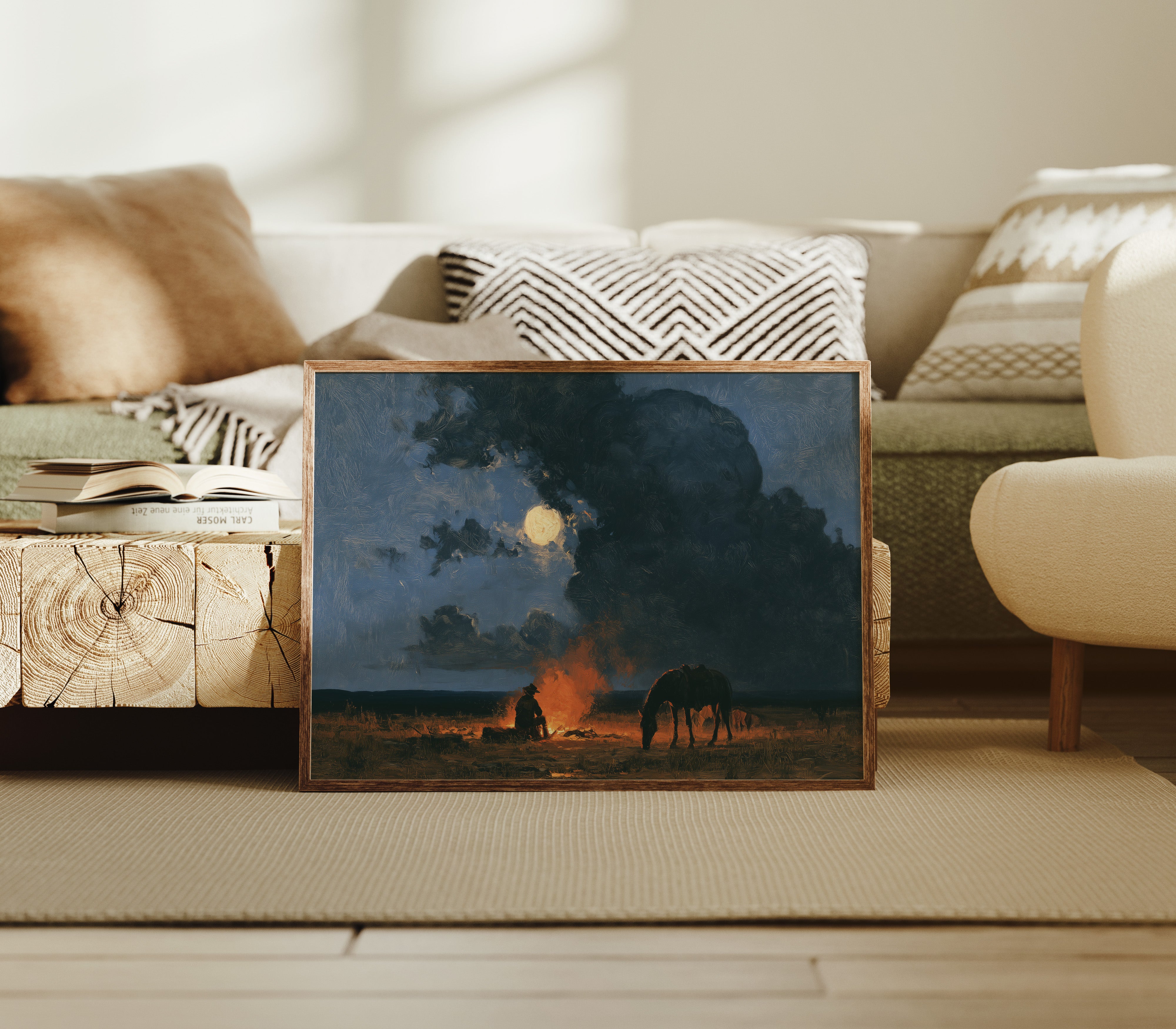 Fire, Horse, And A Restless Sky
