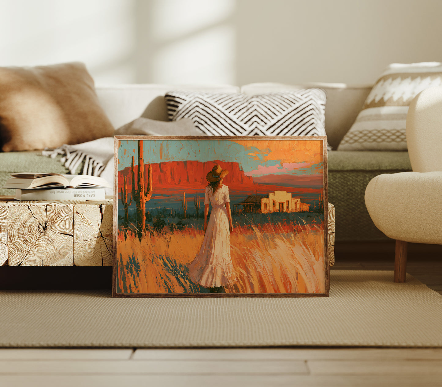 Homestead In Amber Light