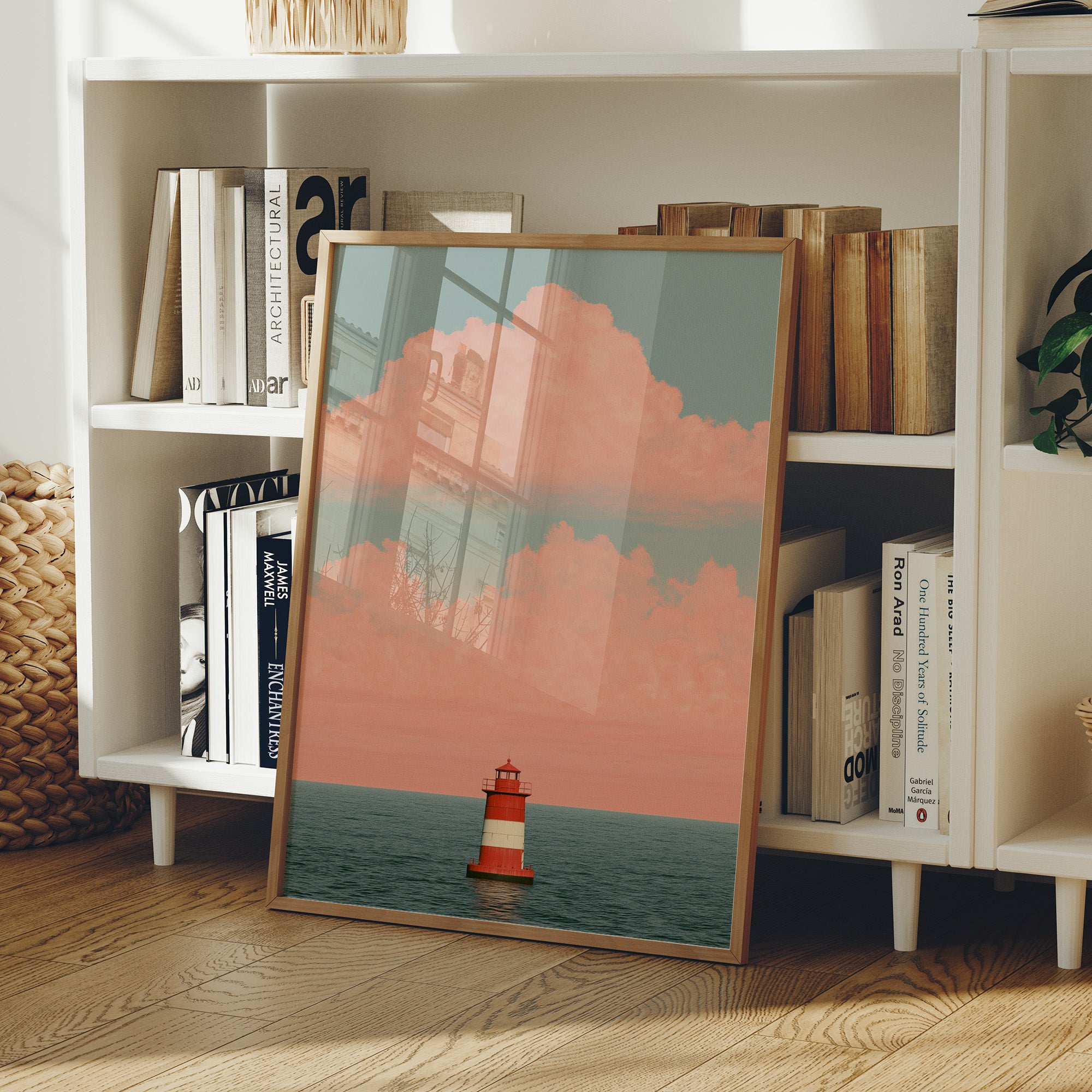 Coastal Horizon: Pastel Beacon