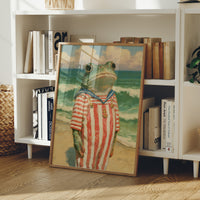 Beachfront Buoyancy: Sailor Frog