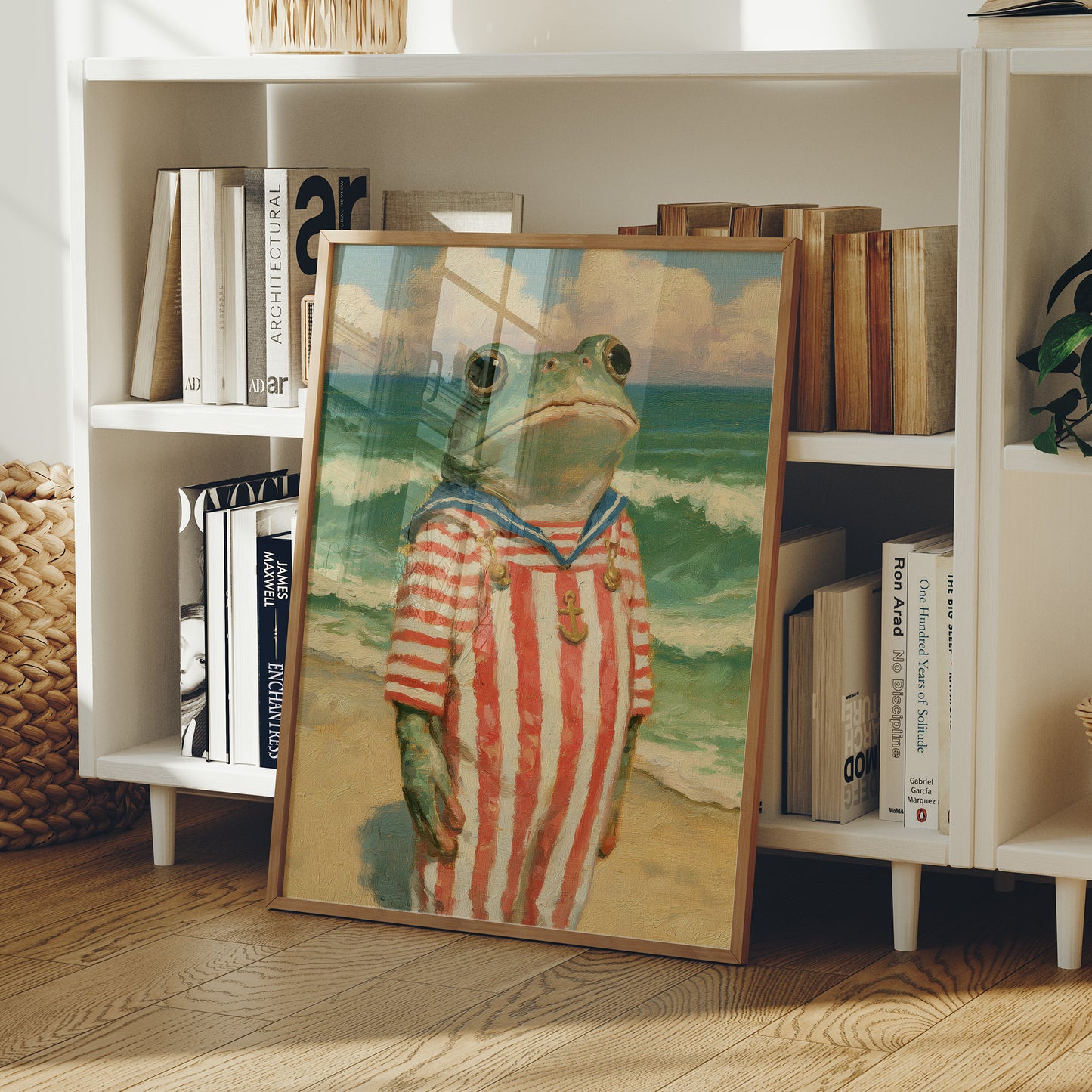 Beachfront Buoyancy: Sailor Frog