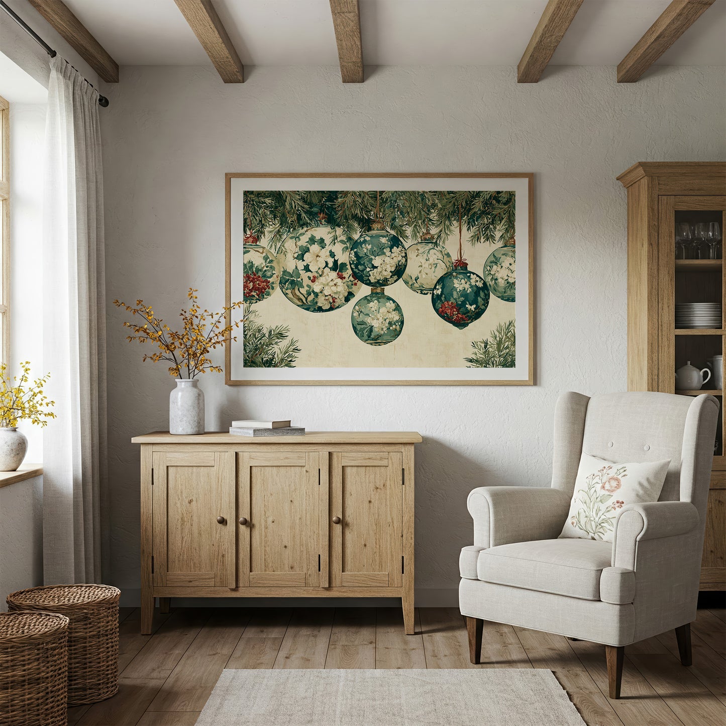 Ornament Cluster, Holly and Bloom