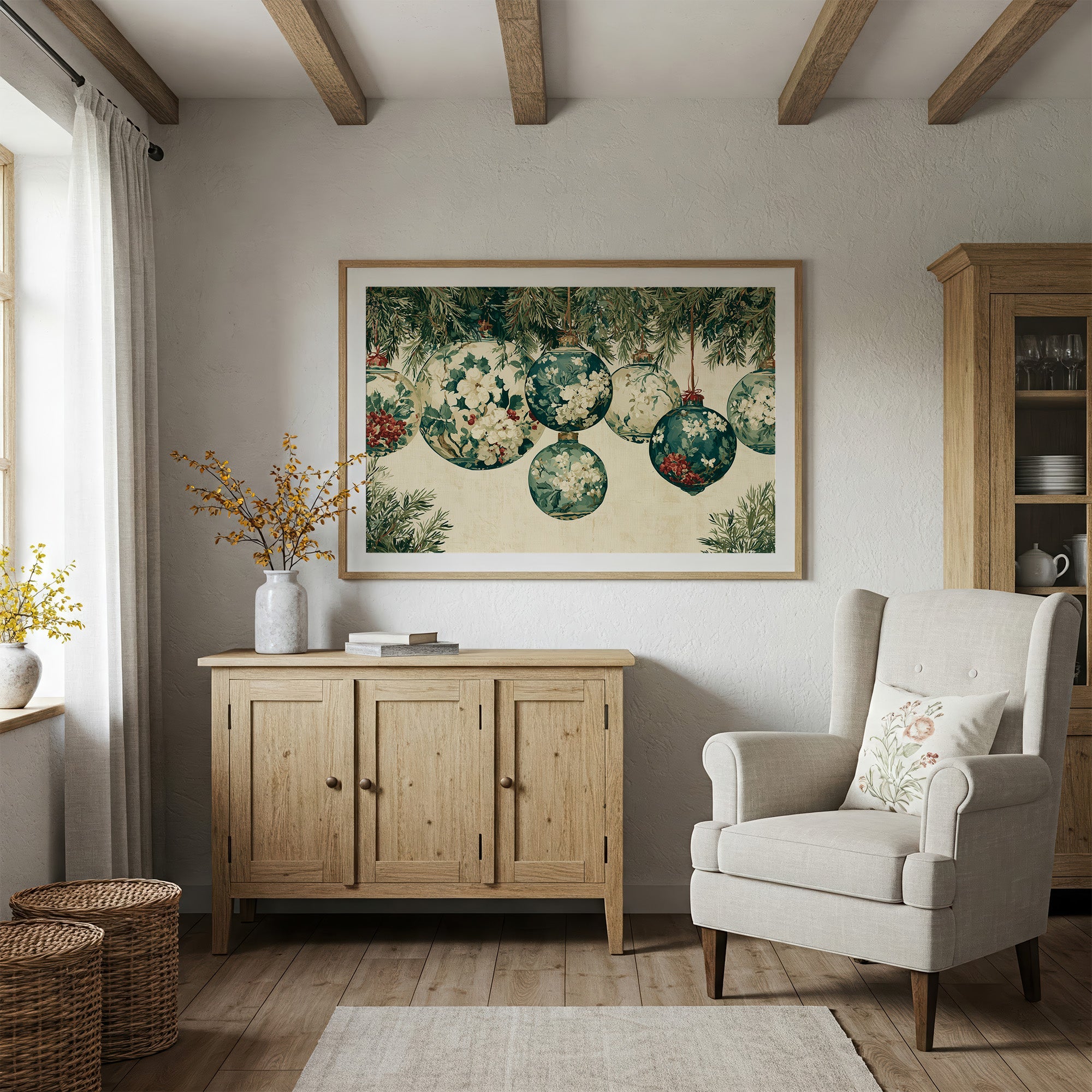 Ornament Cluster, Holly and Bloom