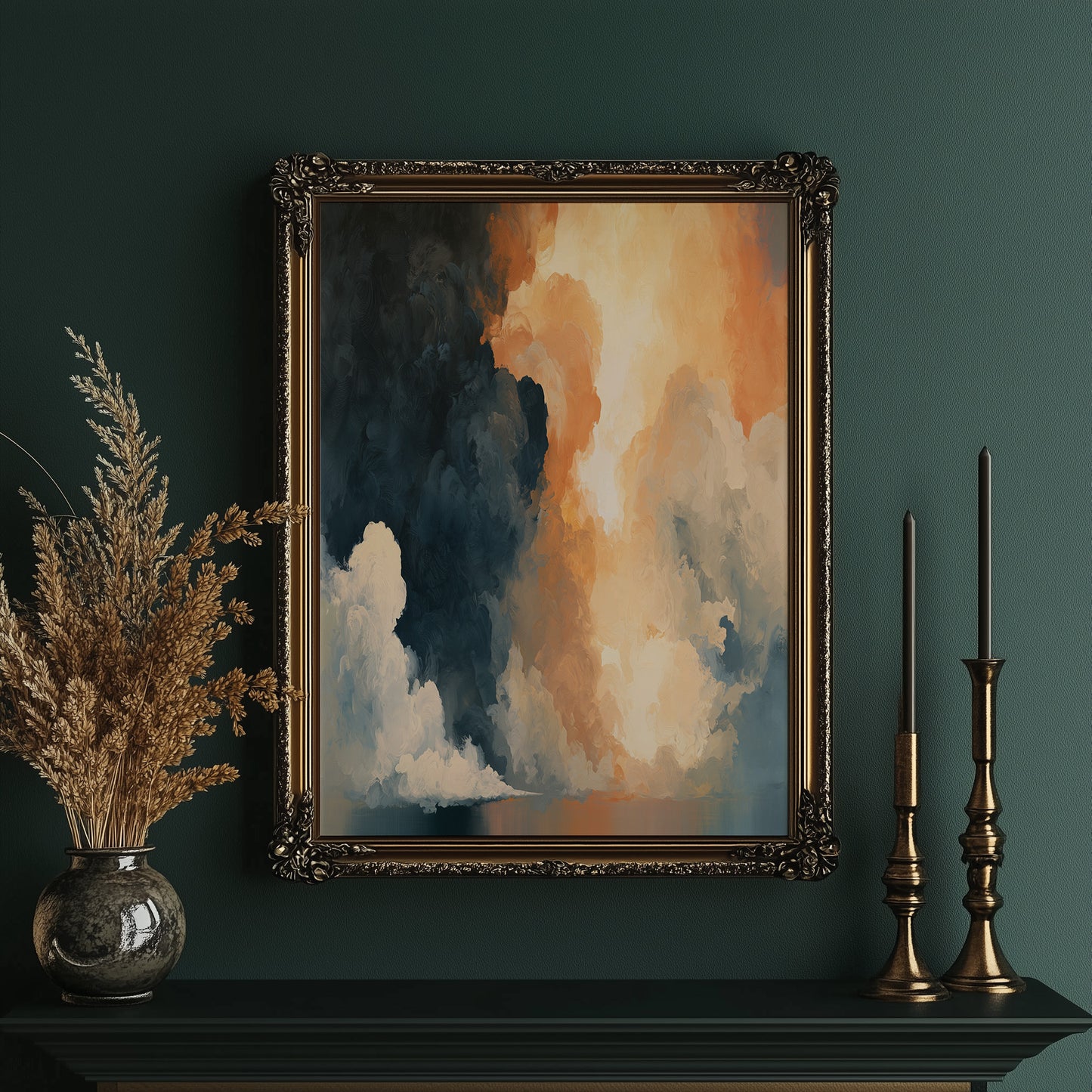 Celestial Drama: Storm & Sunset