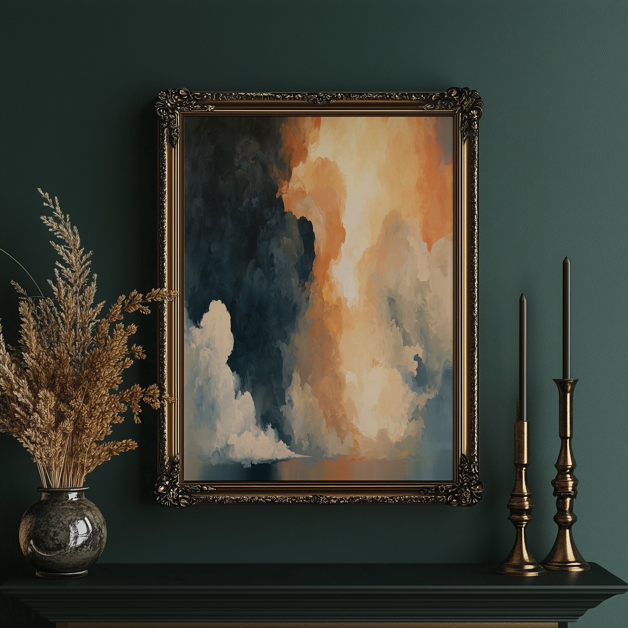 Celestial Drama: Storm & Sunset