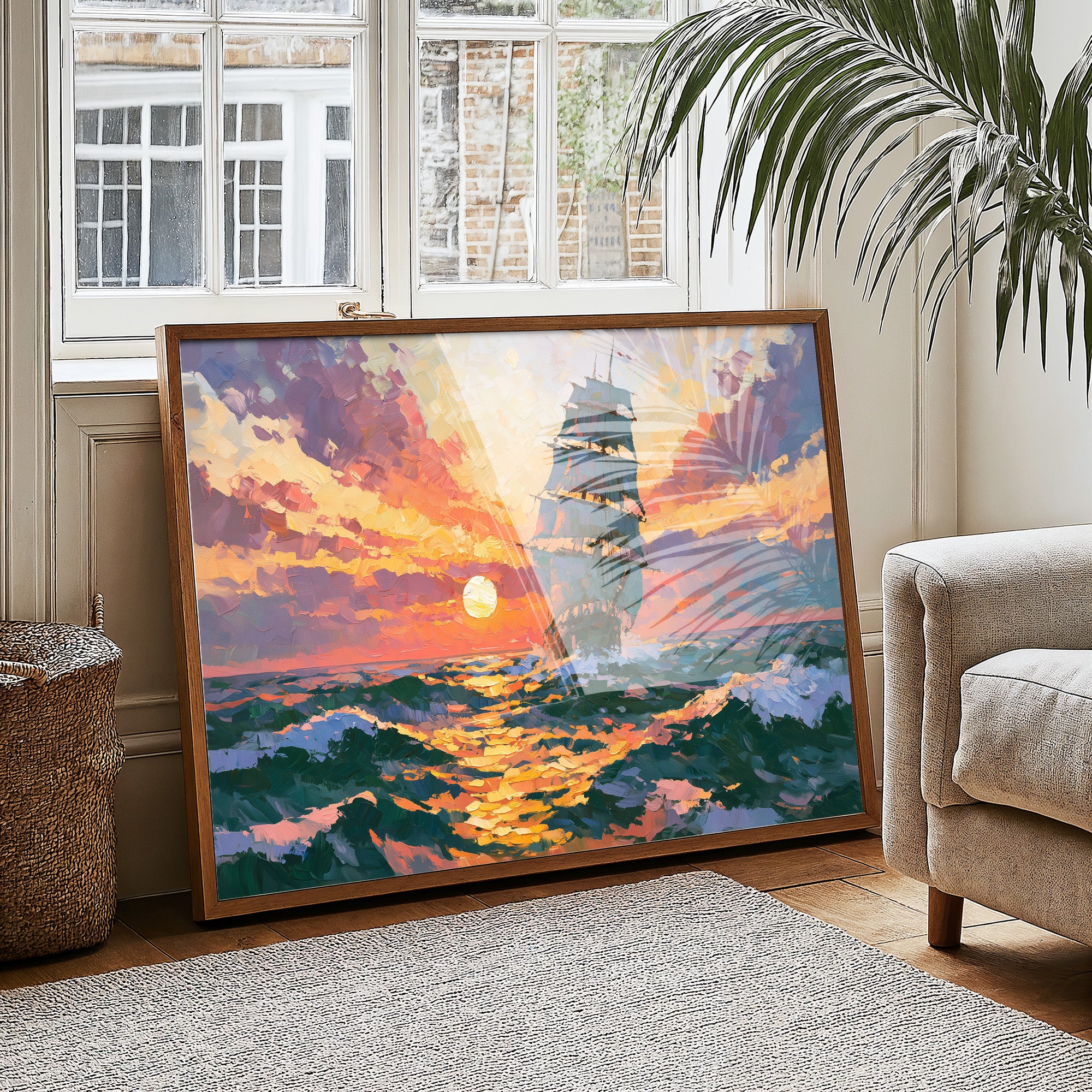 Tall Ship, Setting Sun
