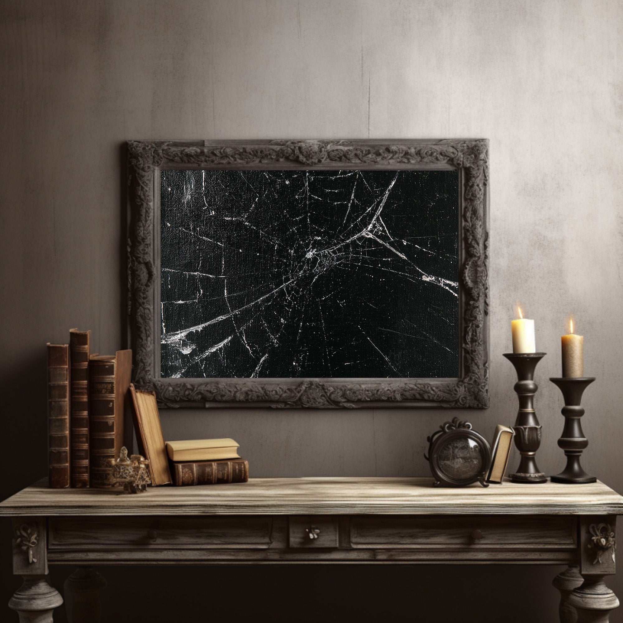 Tangled Threads, Black Canvas