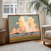 Savanna Under Cotton Clouds
