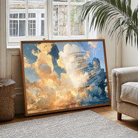 Golden Clouds Over Still Water