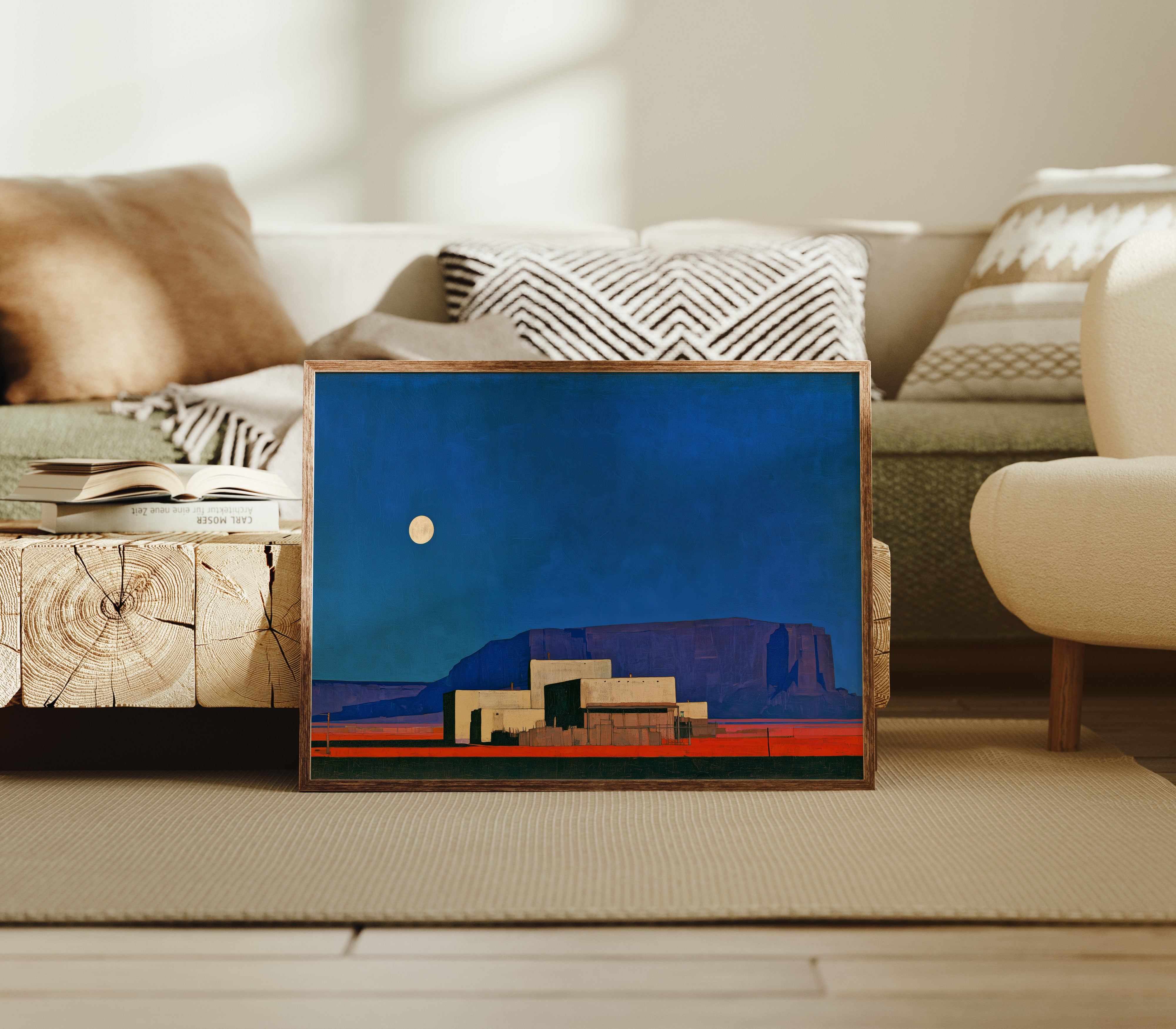 Moonrise Over The Pueblo