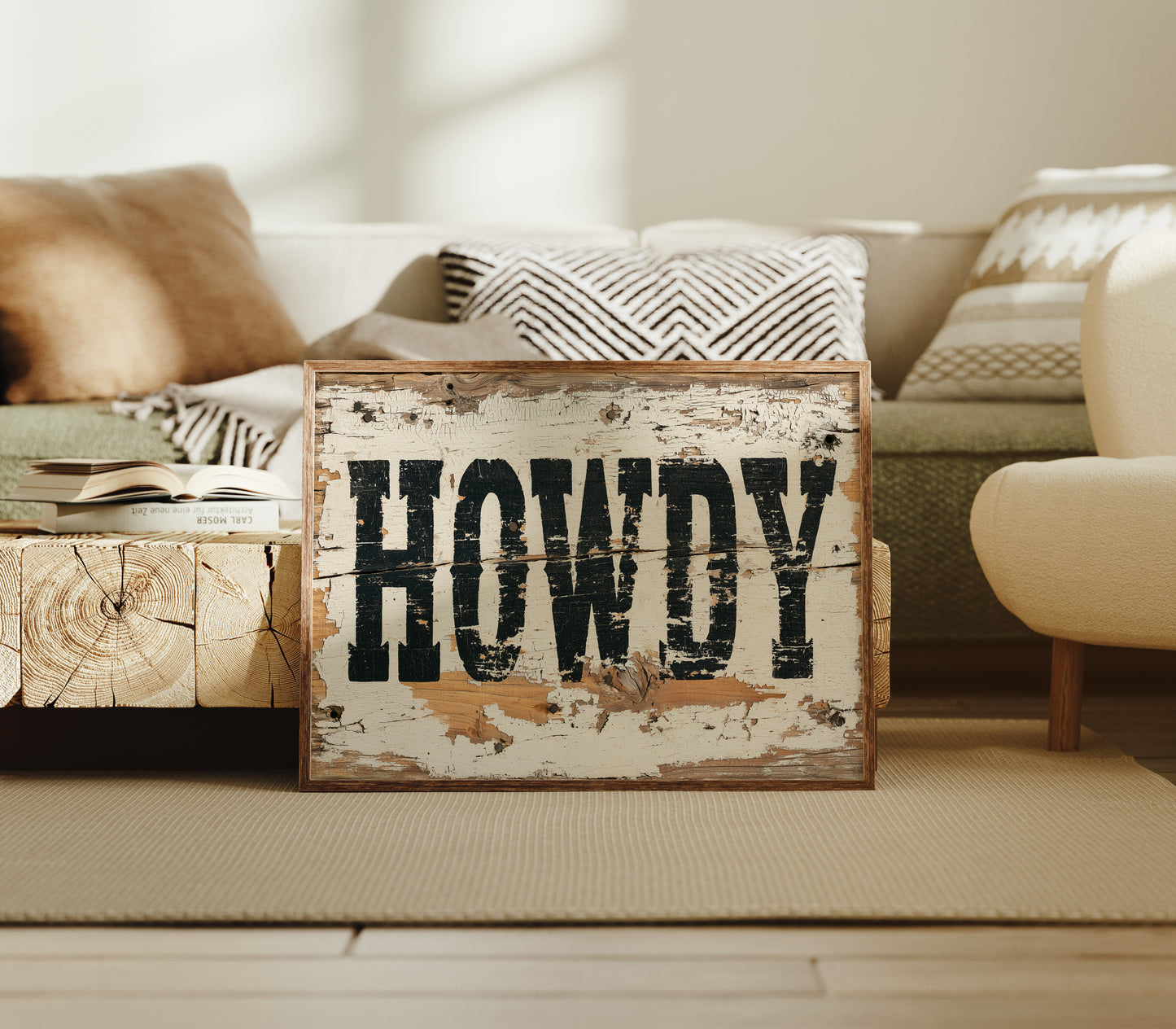 Howdy, Weathered Wood