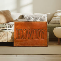 Howdy, Tooled In Leather