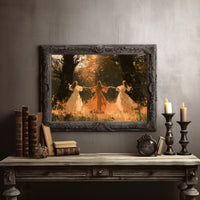 Autumn Leaves And Linked Hands