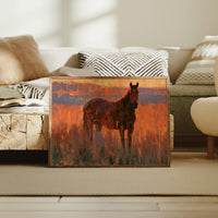 Horse Facing The Blaze