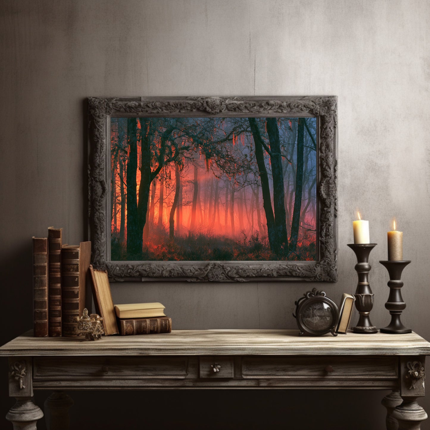 Forest Aglow In The Mist