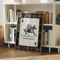 Ace of Hearts: Navy Tartan Polo