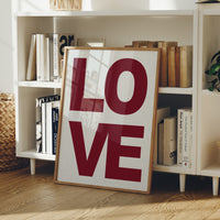 Love in Bold Block Type