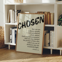 Chosen: Brushstroke Scripture Art