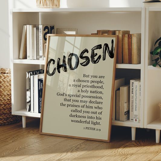 Chosen: Brushstroke Scripture Art
