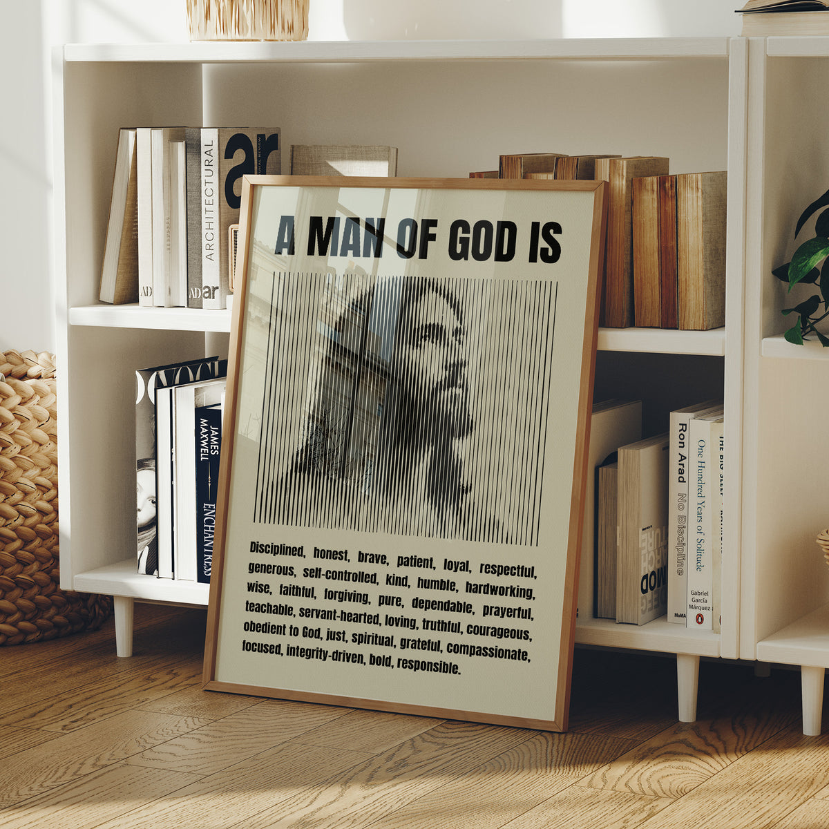 A Man of God: Line Portrait Virtues