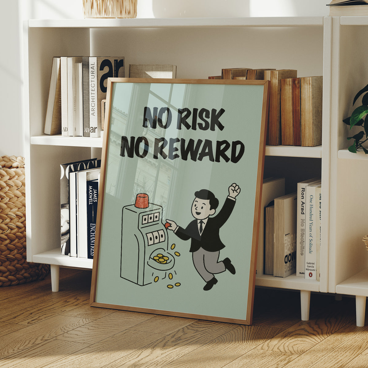 No Risk No Reward Slot Machine Art