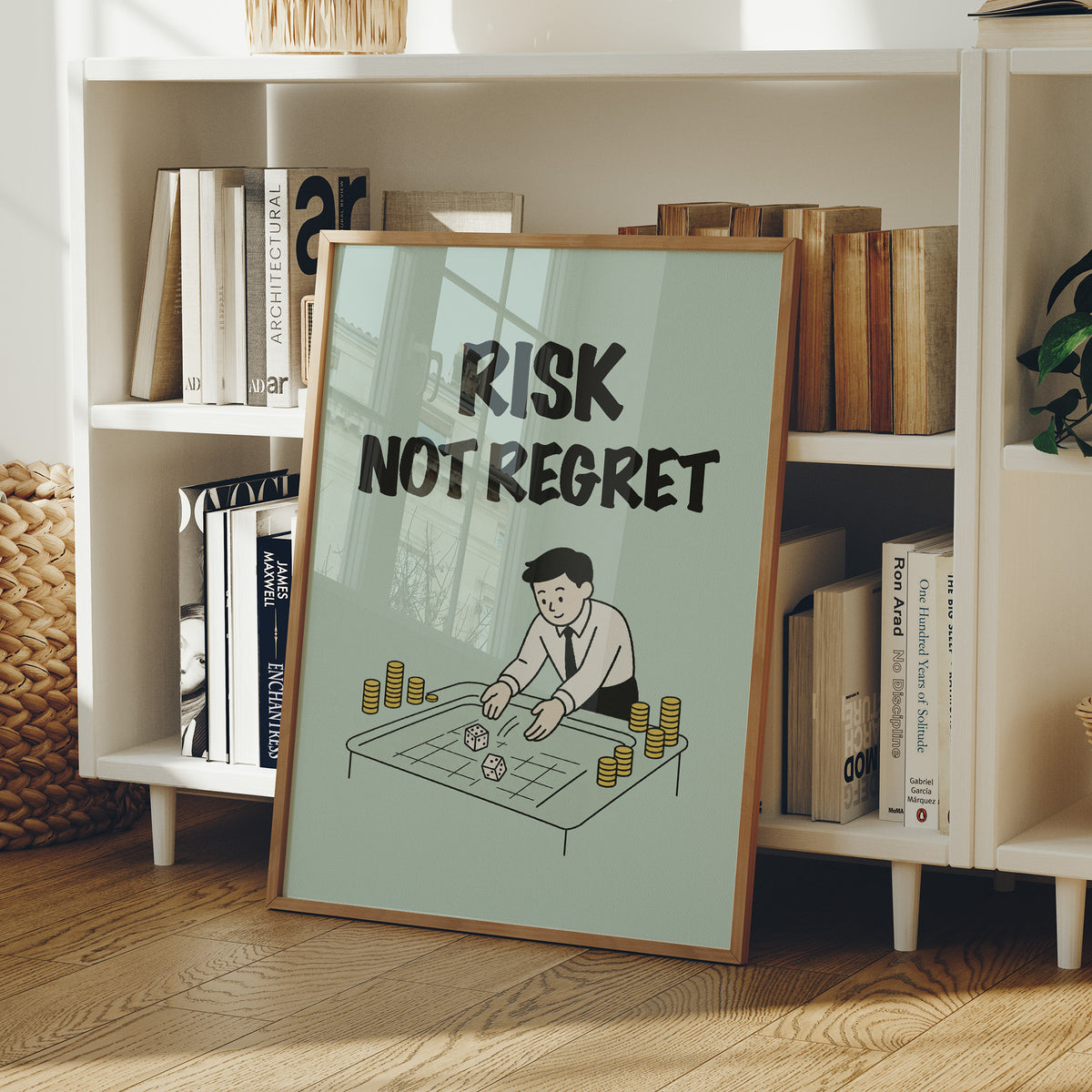 Risk Not Regret Dice Table Art