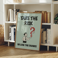 Take the Risk Dice Question Mark Art