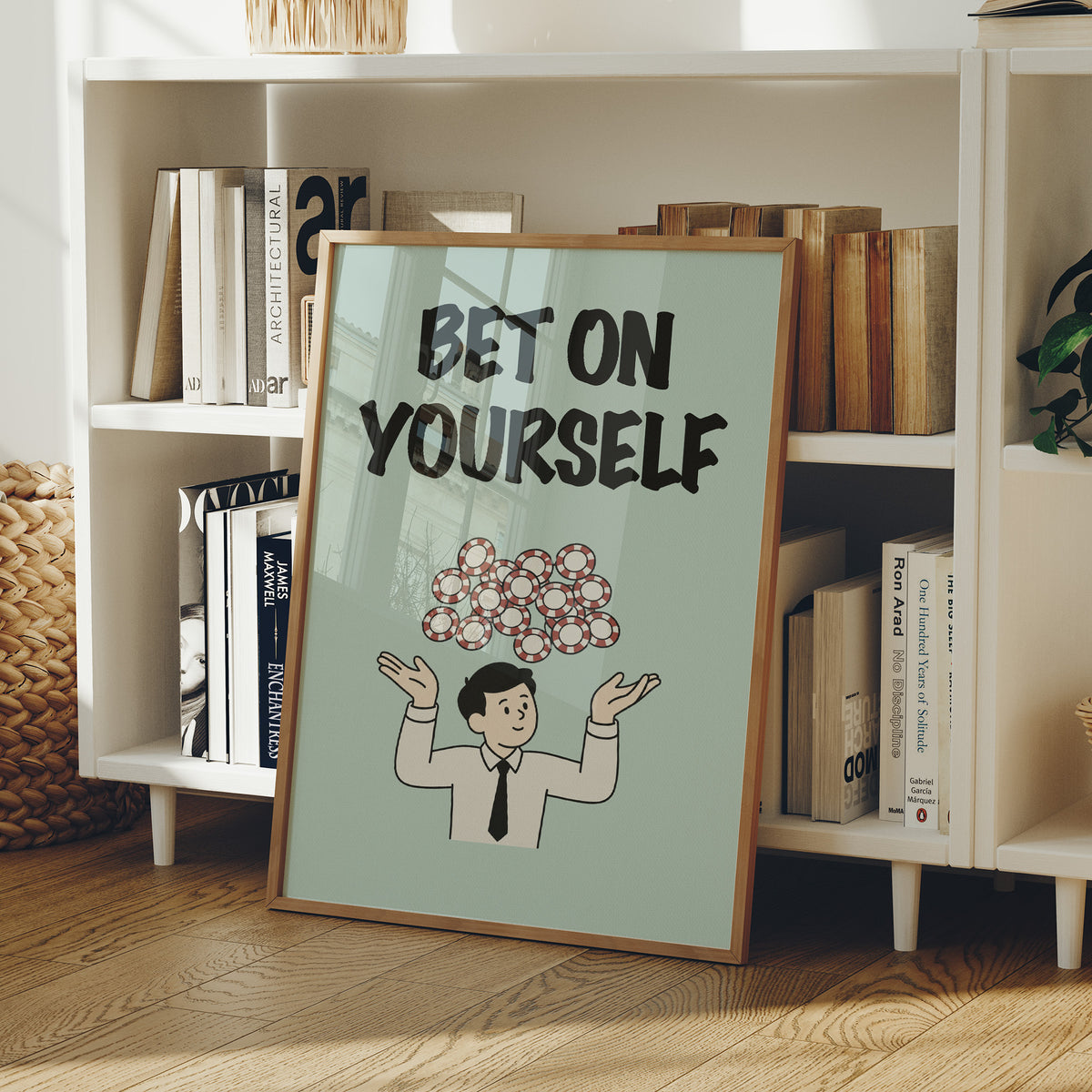 Bet on Yourself Poker Chip Art