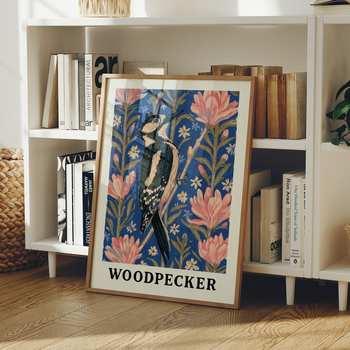 Woodpecker in Coral Blossom