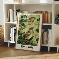 Sparrows Among the Ivy