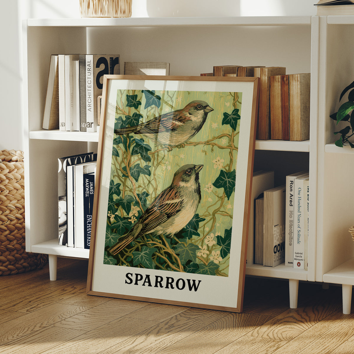 Sparrows Among the Ivy