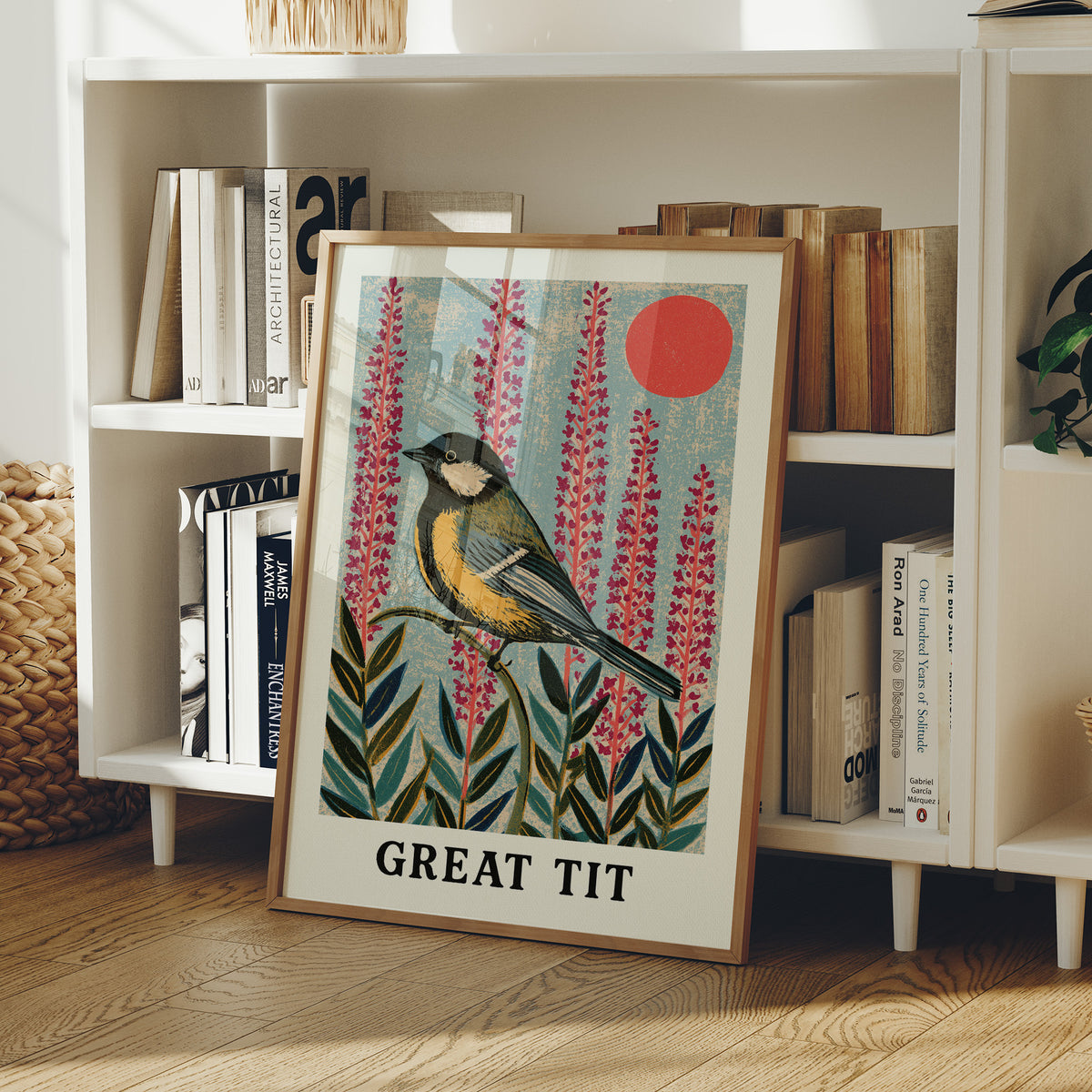 Great Tit and Fireweed Sun