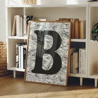 Botanical Letter B Monogram
