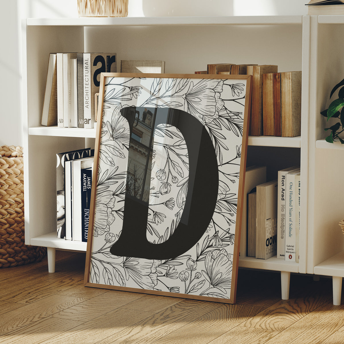 Botanical Letter D Monogram