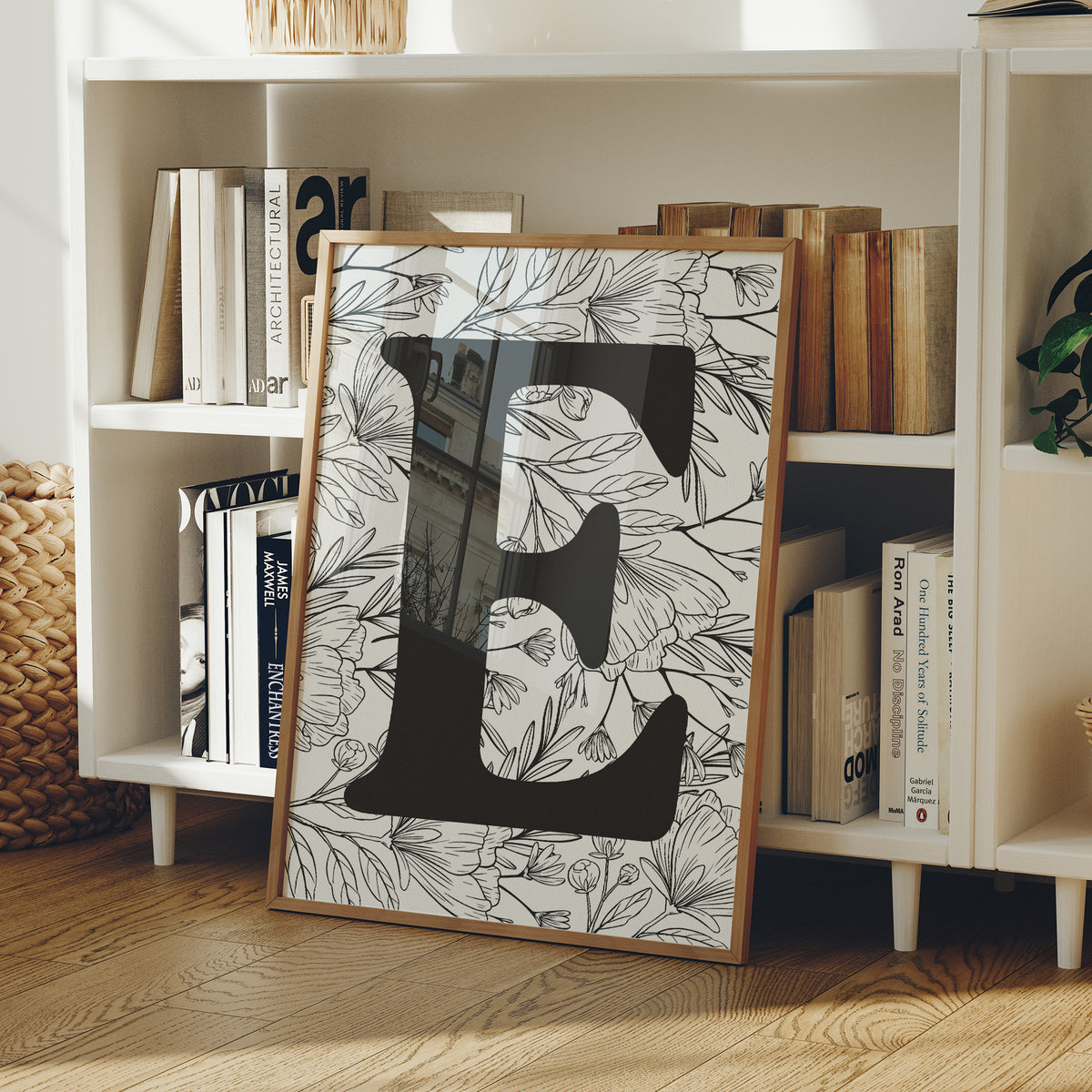 Botanical Letter E Monogram
