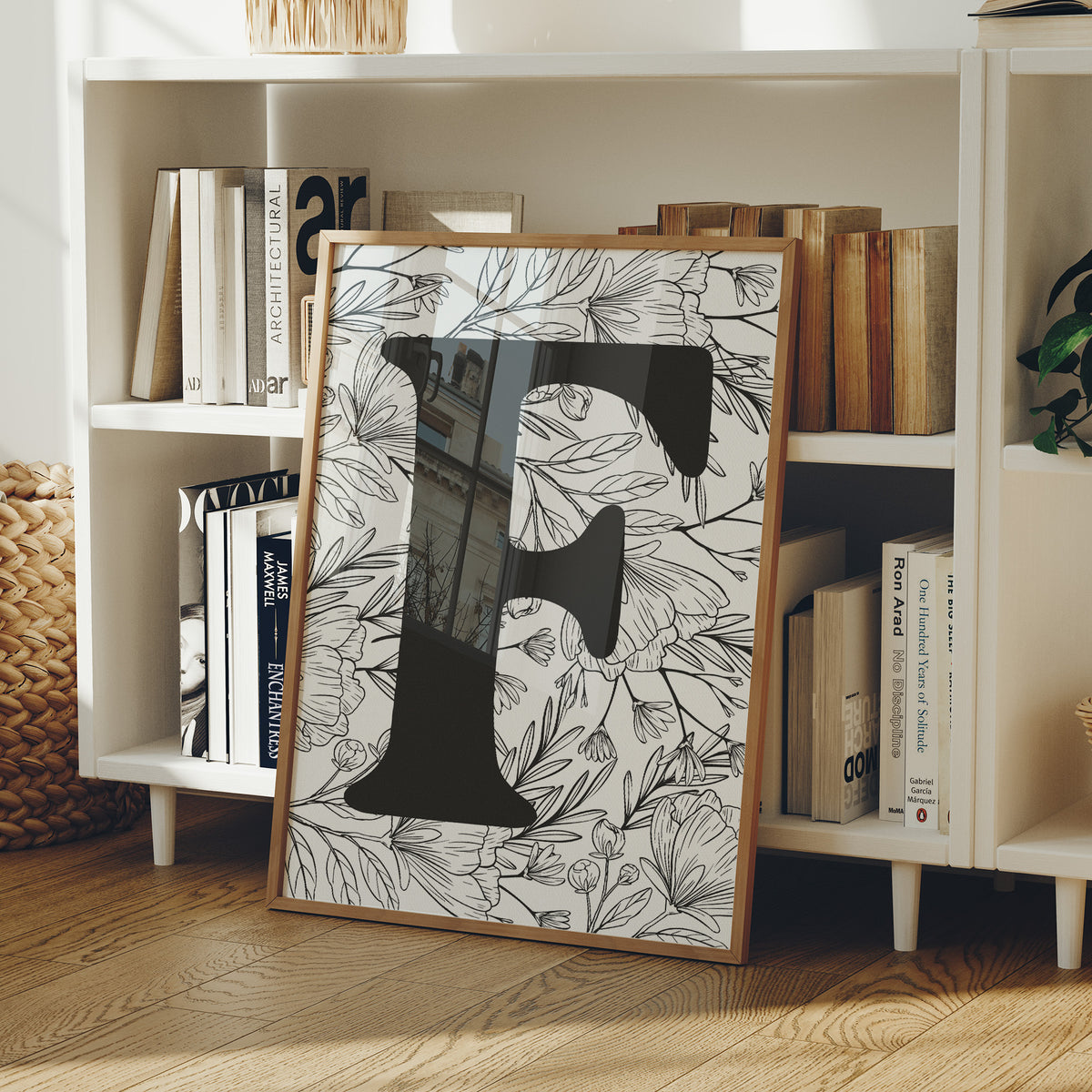 Botanical Letter F Monogram