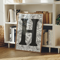 Botanical Letter H Monogram