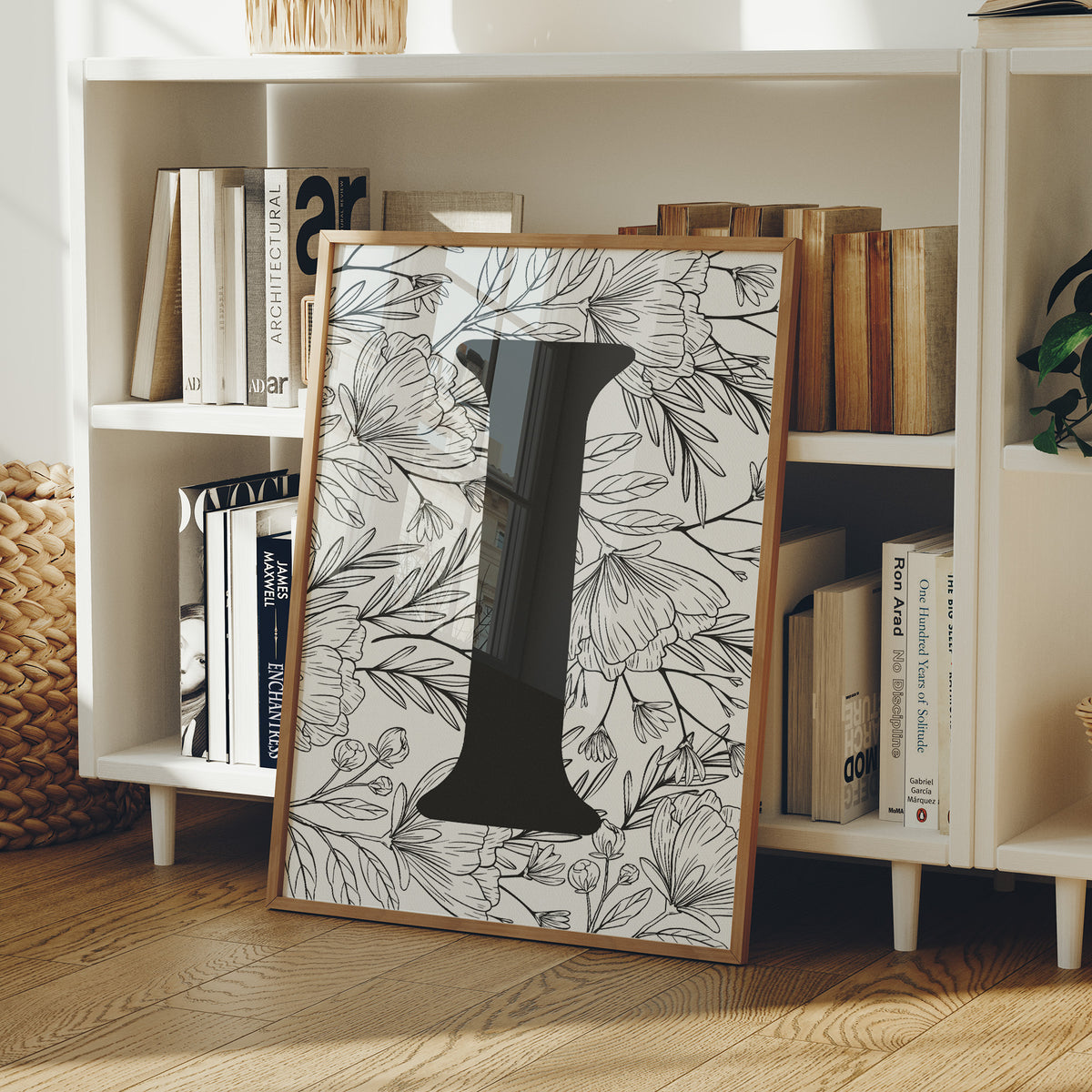 Botanical Letter I Monogram