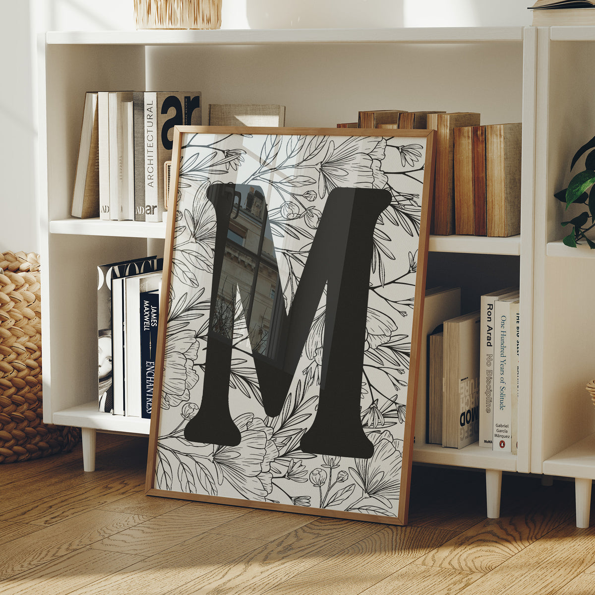 Botanical Letter M Monogram