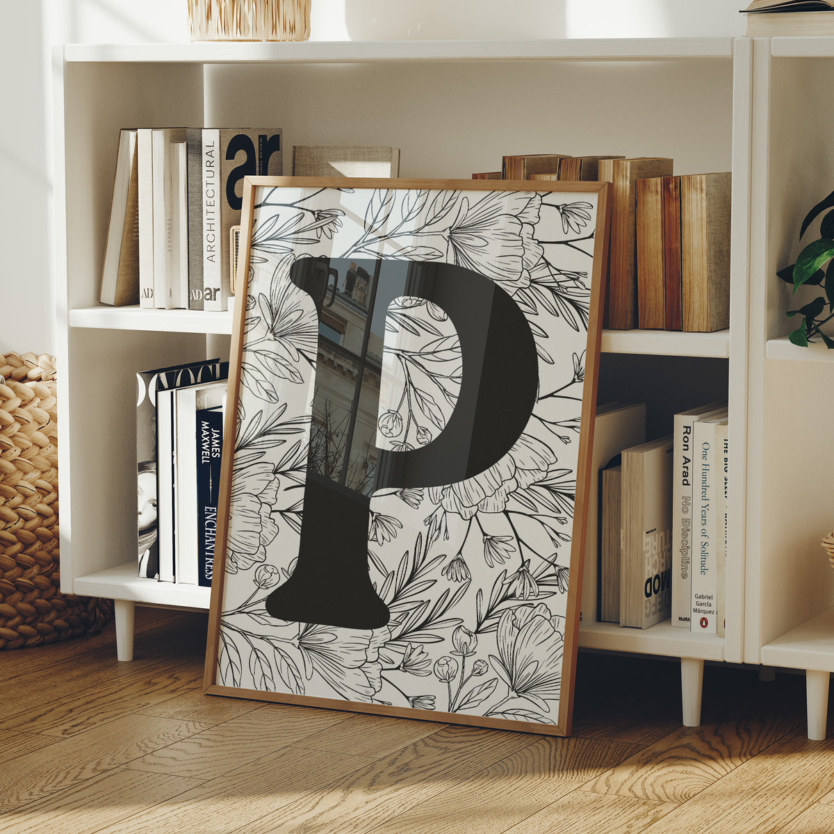 Botanical Letter P Monogram