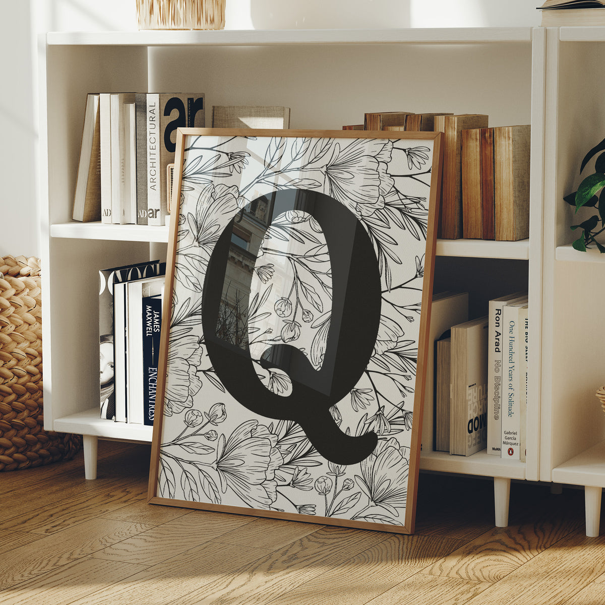 Botanical Letter Q Monogram
