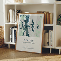 Seattle City Map Print