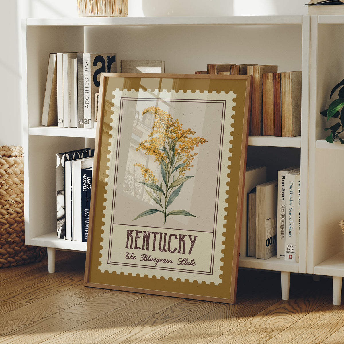 Kentucky Goldenrod Watercolor Stamp