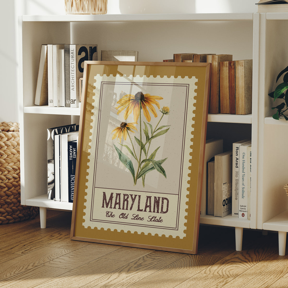 Maryland Black-Eyed Susan Watercolor Stamp