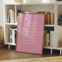 Bubblegum Lullaby in Cream Cursive