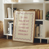 Questionable Humor, Wavy Frame Included