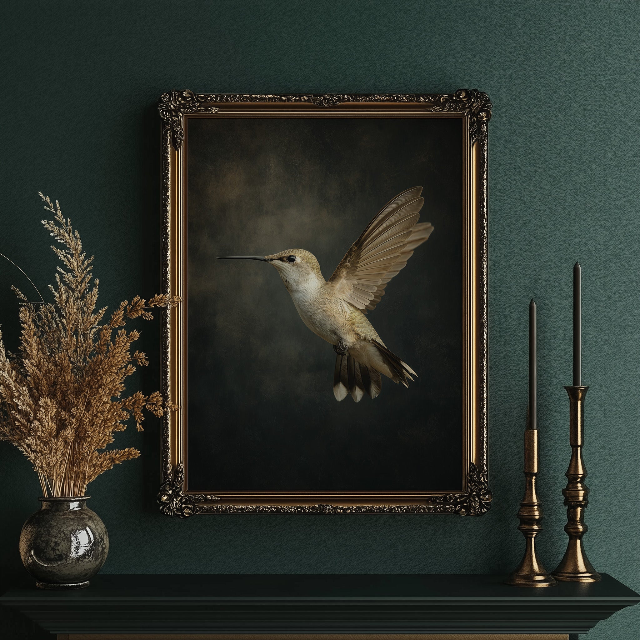 Hovering in Golden Silence